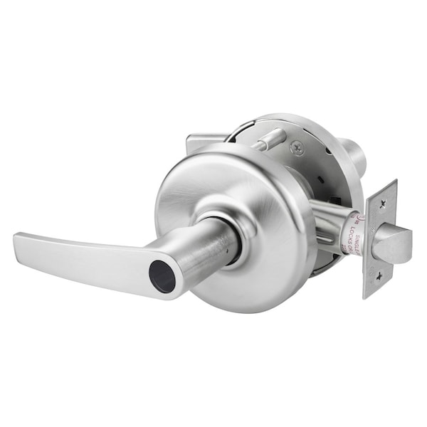 Grade 2 Entry or Office Cylindrical Lock, Armstrong Lever, Less Conventional Cylinder, Satin Chrome